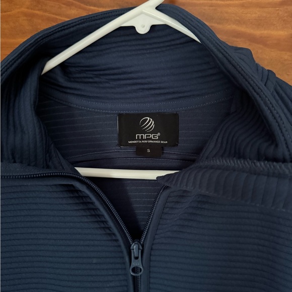 MPG Deep Blue Ribbed Jacket - Picture 3 of 4